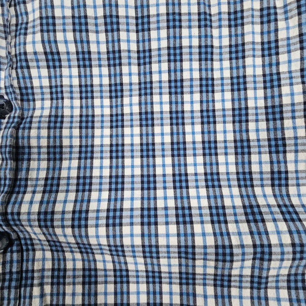 Columbia Mens Blue White Plaid Long Sleeve Button Down Shirt Large AM7968 - Picture 2 of 12
